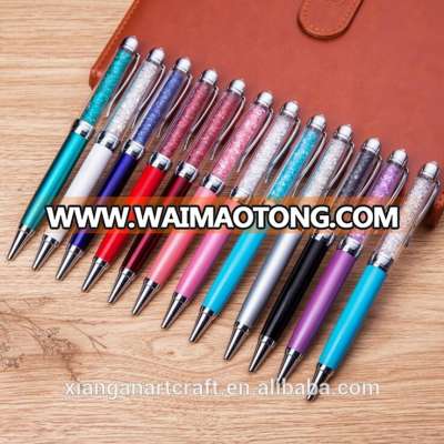 crystal metal body promotional advertising ballpoint pen business signature ballpen